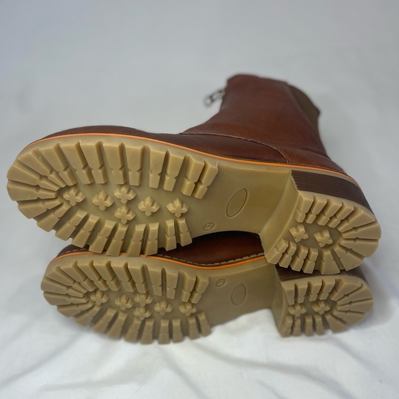 Hee Brown Leather Front Zip Ankle Boot Size 42 NEW - Picture 7 of 11